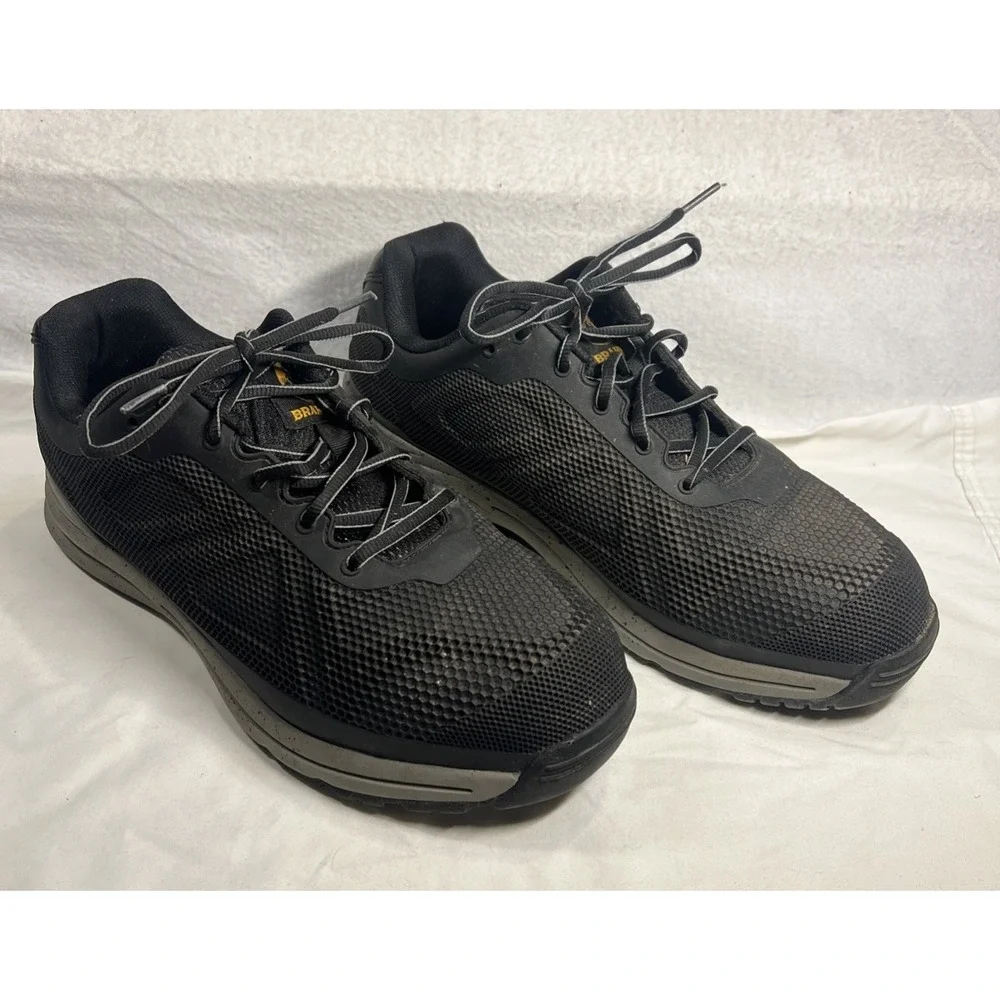 Brahma Steel Toe Work‎ Shoes Mens 10.5M Black Leather Slip Resistant